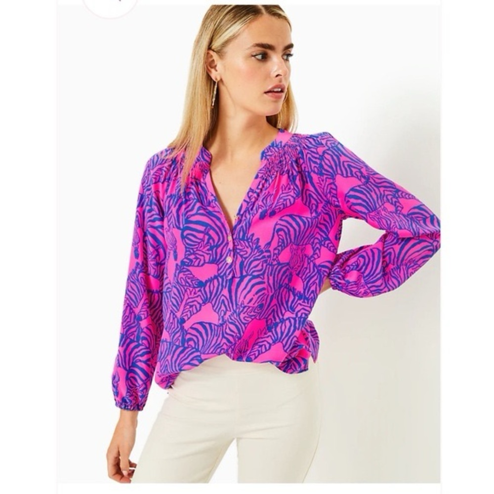 Lilly Pulitzer Elsa Top in Wild Nights